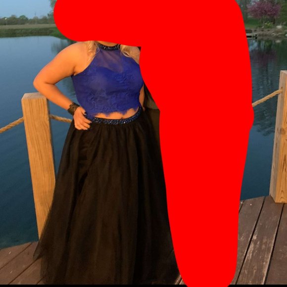 Two piece prom dress - Picture 1 of 2